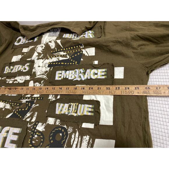 Black Label Premium Affliction 4XL L/S shirt embordered Life Death Patches - Picture 4 of 15